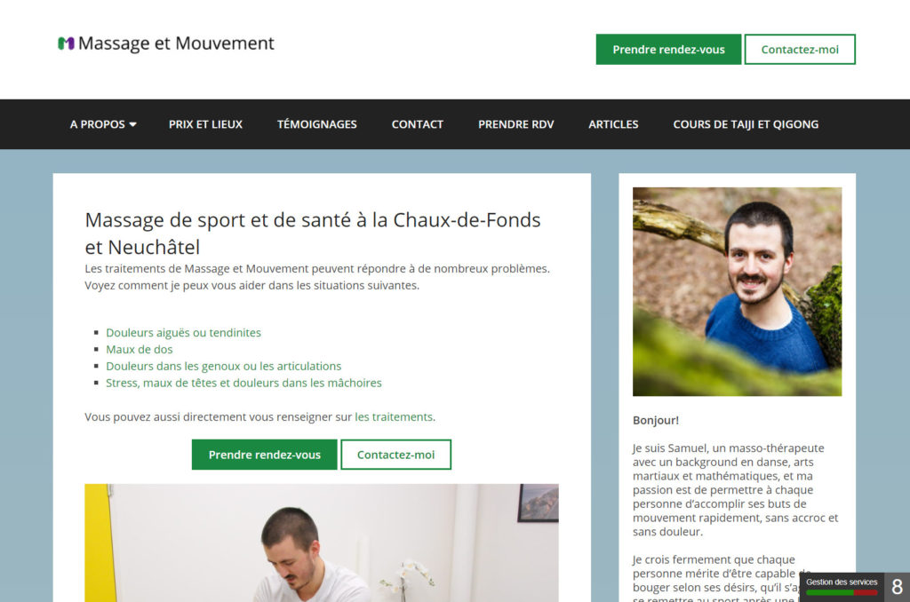 Site de Massage et Mouvement